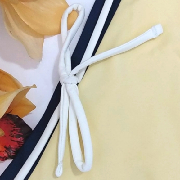 SOLID & STRIPED REVOLVE Yellow High Waist Bikini Bottoms  SIZE MEDIUM NWOT - Picture 3 of 9